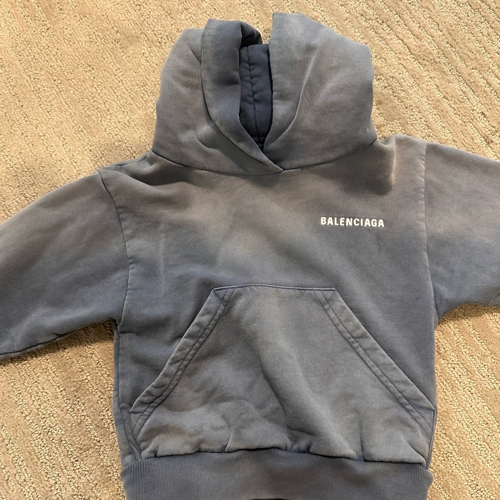 Balenciaga Kids Charcoal Hoodie